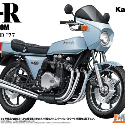 1:12 Scale Aoshima Kawasaki KZT00D Z1-R '77 Custom Bike Model Kit