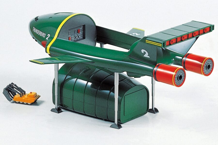 1:350 Scale Aoshima Thunderbirds 2 & 4 Model Kit - Image 3