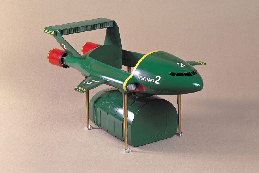 1:350 Scale Aoshima Thunderbirds 2 & 4 Model Kit - Image 2
