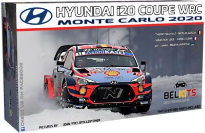 1:24 Scale Belkits Hyundai I20 Coupe WRC Monte Carlo Model Kit