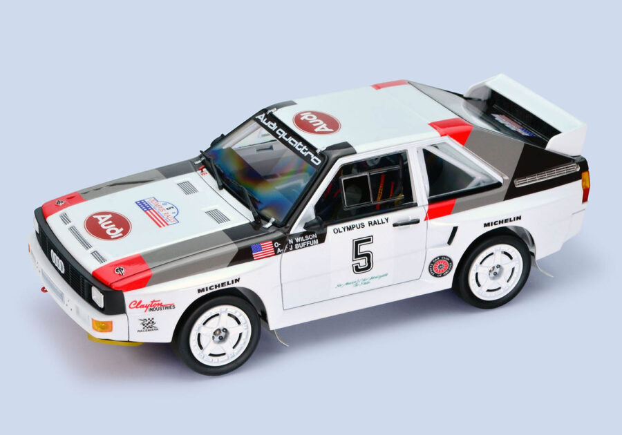1:24 Scale NuNu Audi Quattro S1 Olympus Rally '86 Model Kit - Image 2