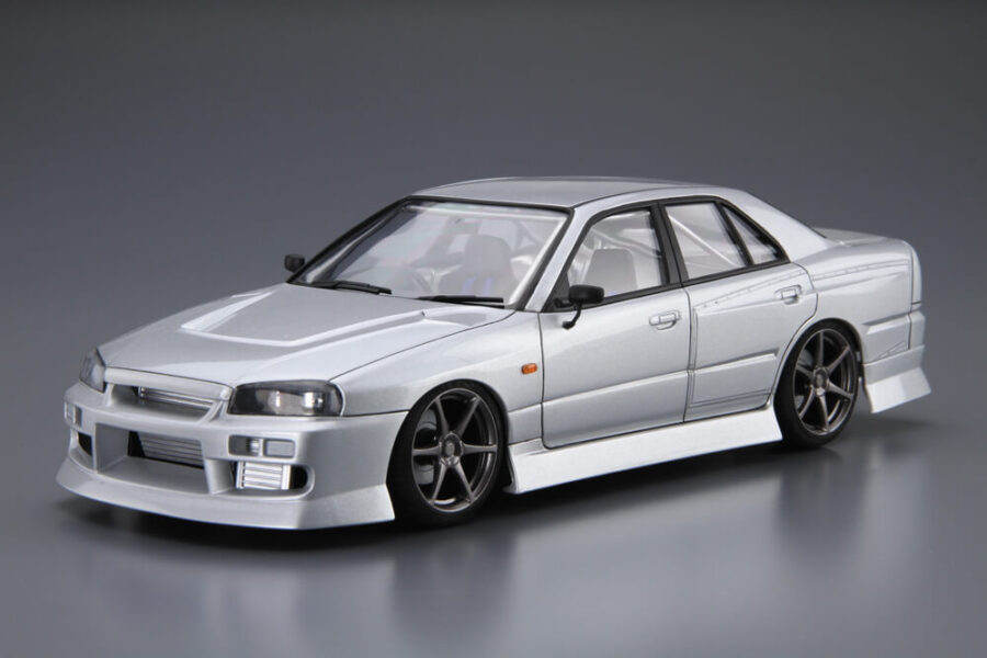1:24 Scale Aoshima Nissan URAS ER34 Skyline 25GT-T '01 Model Kit - Image 2