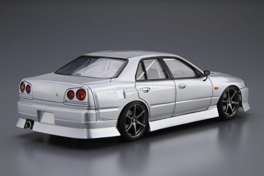1:24 Scale Aoshima Nissan URAS ER34 Skyline 25GT-T '01 Model Kit - Image 3