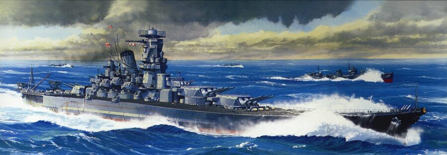 1:700 Scale Fujimi Imperial Navy Japanese Battleship Musashi Model Kit