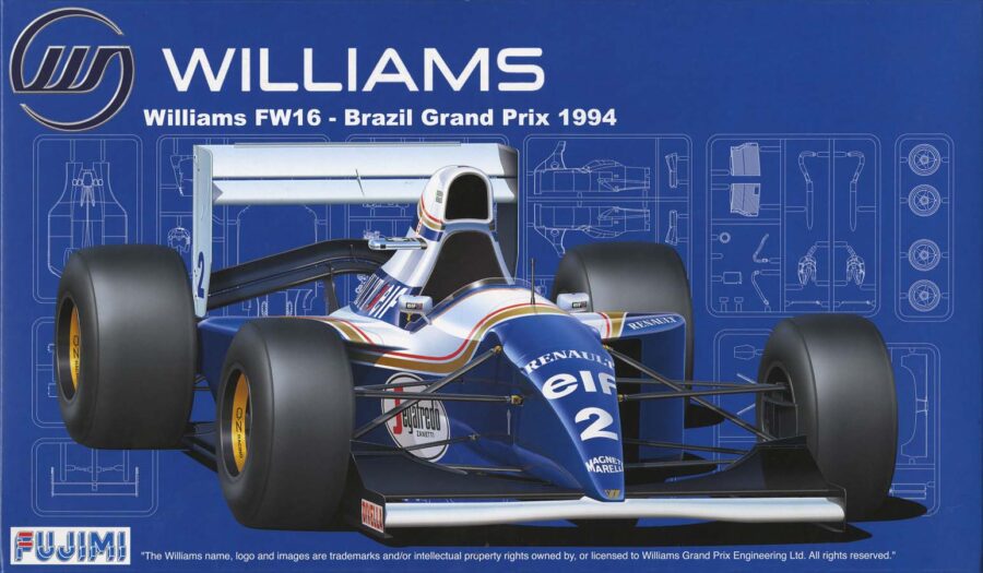 1:20 Scale Fujimi Williams FW16 Brazil GP 1994 Model Kit