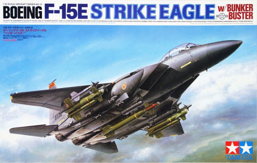 1:32 Scale Tamiya McDonnell Douglas F-15E Eagle Bunker Buster Model Kit