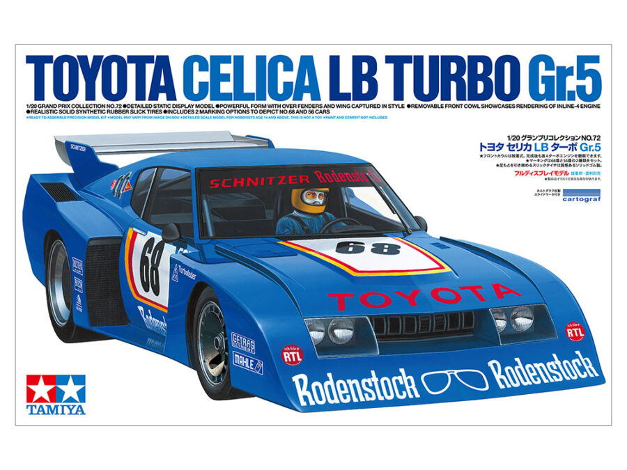 1:20 Scale Tamiya Toyota Celica LB Turbo Gr.5 Model Kit