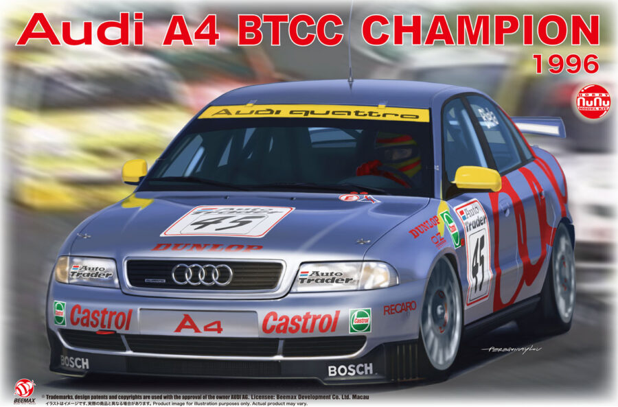 1:24 Scale NuNu Audi A4 BTTC 1996 World Champion Model Kit **NEW RELEASE**