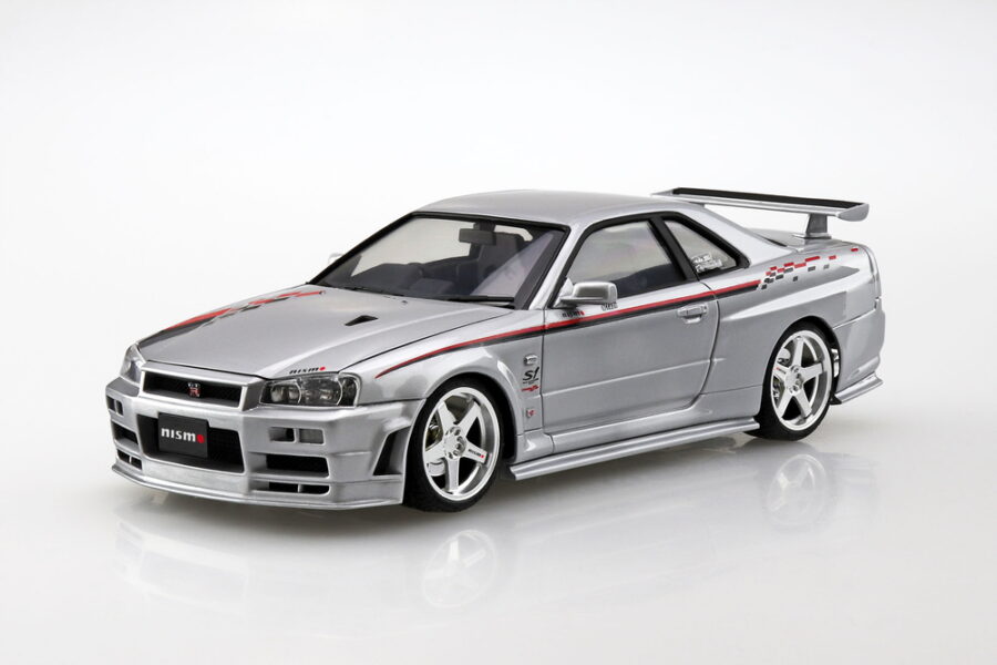 1:24 Scale Aoshima Nissan BNR34 Skyline GTR Nismo S-Tune '04 Model Kit - Image 2
