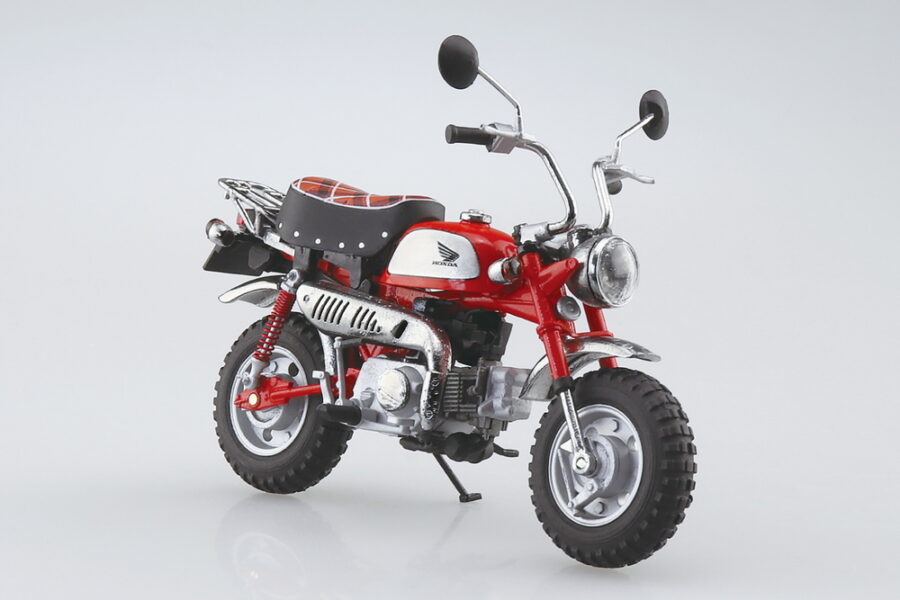1:12 Scale Aoshima Honda Monkey Limited (Monza Red) Diecast Model - Image 2