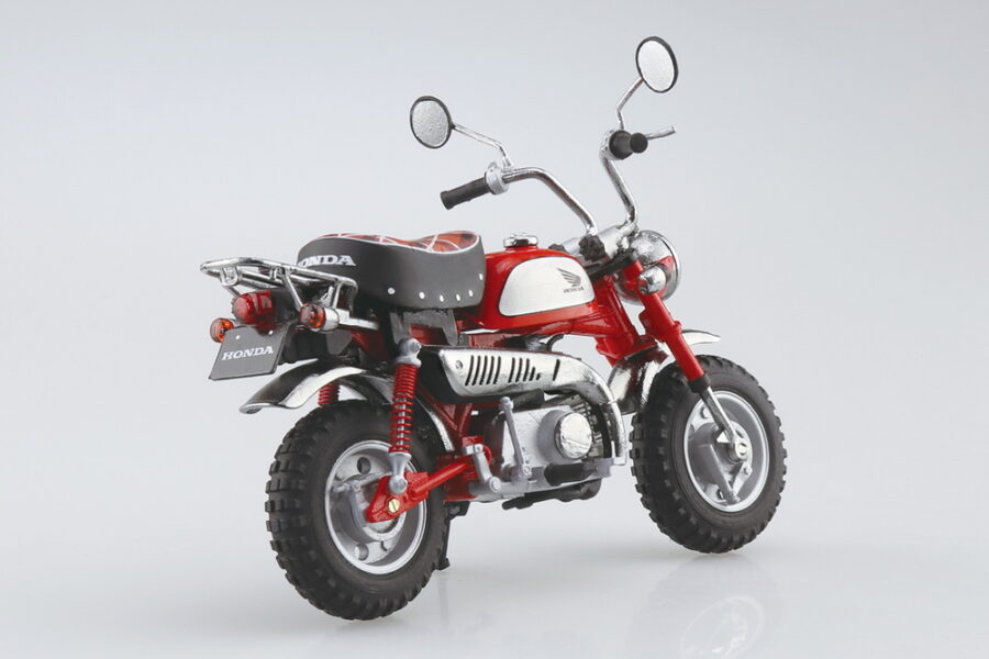 1:12 Scale Aoshima Honda Monkey Limited (Monza Red) Diecast Model - Image 3