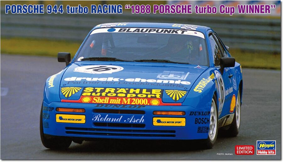 1:24 Scale Hasegawa Porsche 944 Turbo Racing 1988 Porsche Turbo Cup Winner Model Kit
