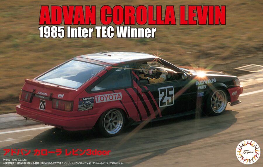 1:24 Scale Fujimi Toyota Advan Corolla Levin 3door Inter TEC Winner Model Kit
