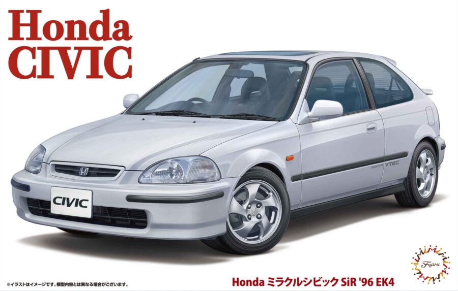 1:24 Scale Fujimi Honda Miracle Civic SiR '96 EK4 Model Kit