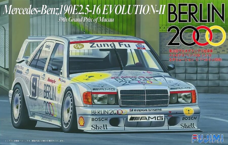1:24 Scale Fujimi Mercedes-Benz 190E2.5-16 Evolution-II Berlin 2000 Model Kit