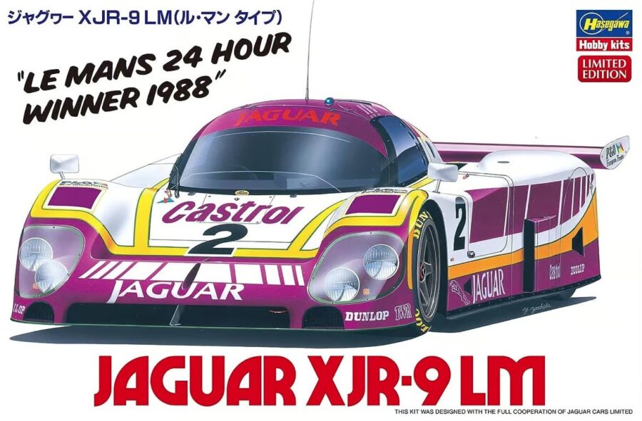 1:24 Scale Hasegawa Jaguar XJR-9 Le Mans 24hr 1988 Winner Model Kit