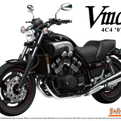 1:12 Scale Aoshima Yamaha 4C4 Vmax '07 Bike Model Kit