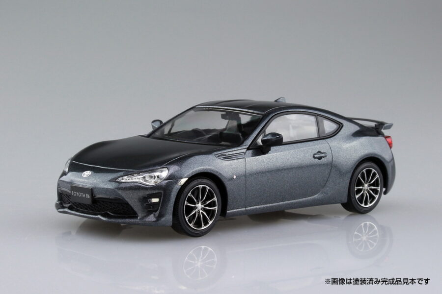 1:32 Scale Aoshima Toyota GT86 (Dark Grey Metallic) Snap Kit - Image 7