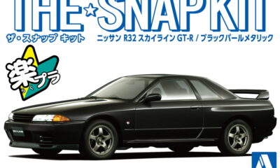1:32 Scale Aoshima Nissan R32 Skyline GTR (Black Pearl Metallic) Snap Kit