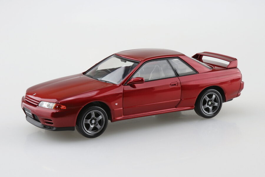 1:32 Scale Aoshima Nissan R32 Skyline GTR (Red Pearl) Snap Kit - Image 2