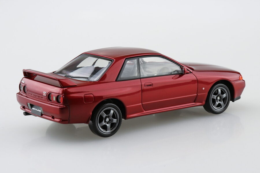 1:32 Scale Aoshima Nissan R32 Skyline GTR (Red Pearl) Snap Kit - Image 3