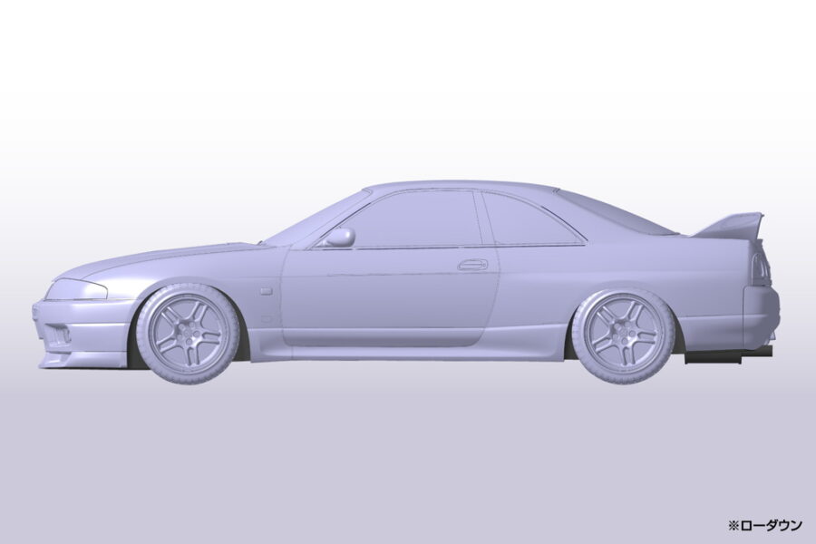 1:32 Scale Aoshima Nissan R33 Skyline GTR (Championship Blue) Snap Kit - Image 4