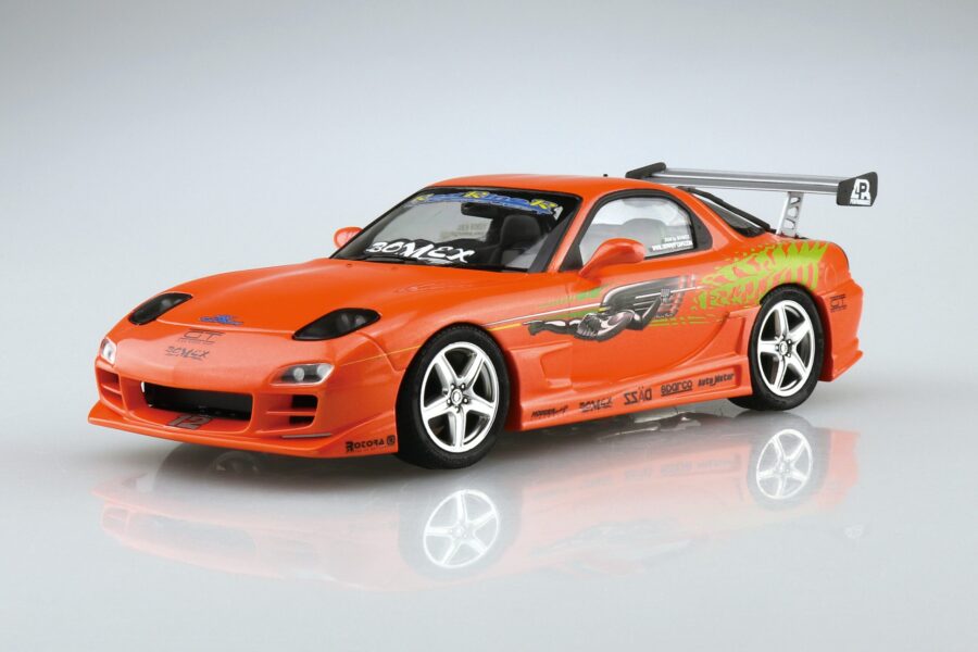 1:24 Scale Aoshima Bomex Mazda FD3S RX-7 '99 Model Kit - Image 2