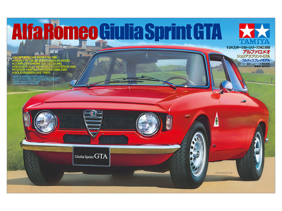 1:24 Scale Tamiya Alfa Romeo Giulia Sprint GTA Model Kit