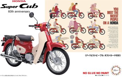 1:12 Scale Fujimi Honda Super Cub 110 (60th Anniversary) Model Kit