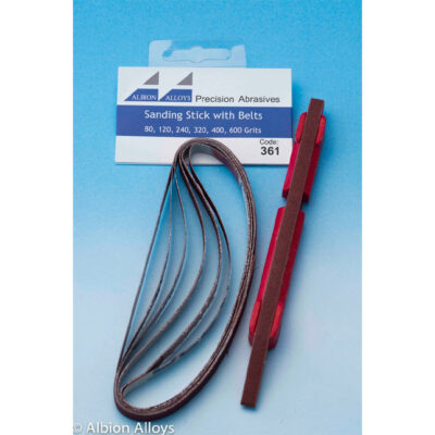 Albion Alloys Sanding Sticks w/ Belts 6 Grits