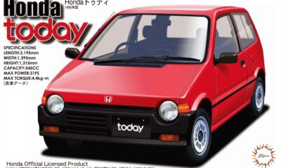 1:24 Scale Fujimi Honda Today G Model Kit inc Motocompo Scooter