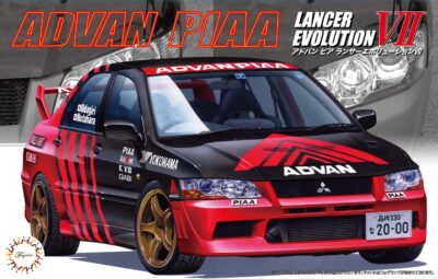 1:24 Scale Fujimi ADVAN PIAA Lancer Evolution VII Model Kit