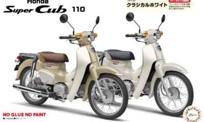 1:12 Scale Fujimi Honda Super Cub 110 (Virgin Beige) Model Kit