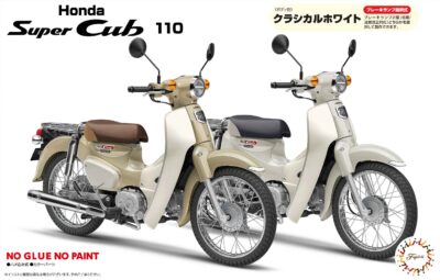 1:12 Scale Fujimi Honda Super Cub 110 (Virgin Beige) Model Kit