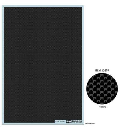 Tamiya Carbon Fibre Decal Sheet 190x130mm
