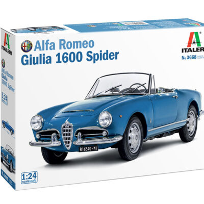 1:24 Scale Italeri Alfa Romeo Giulia 1600 Spider Model Kit