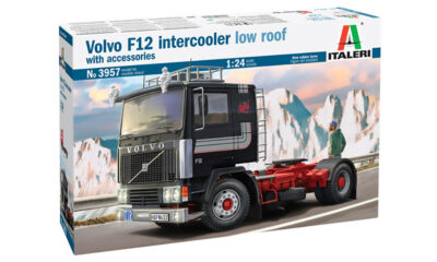 1:24 Scale Italeri Volvo F-12 Intercooler (Low Roof) with accessories Model Kit