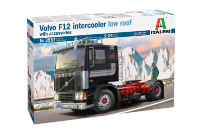 1:24 Scale Italeri Volvo F-12 Intercooler (Low Roof) with accessories Model Kit