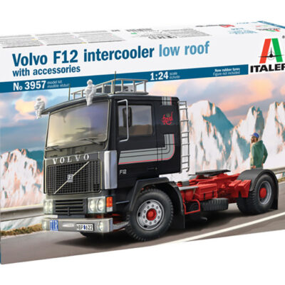 1:24 Scale Italeri Volvo F-12 Intercooler (Low Roof) with accessories Model Kit