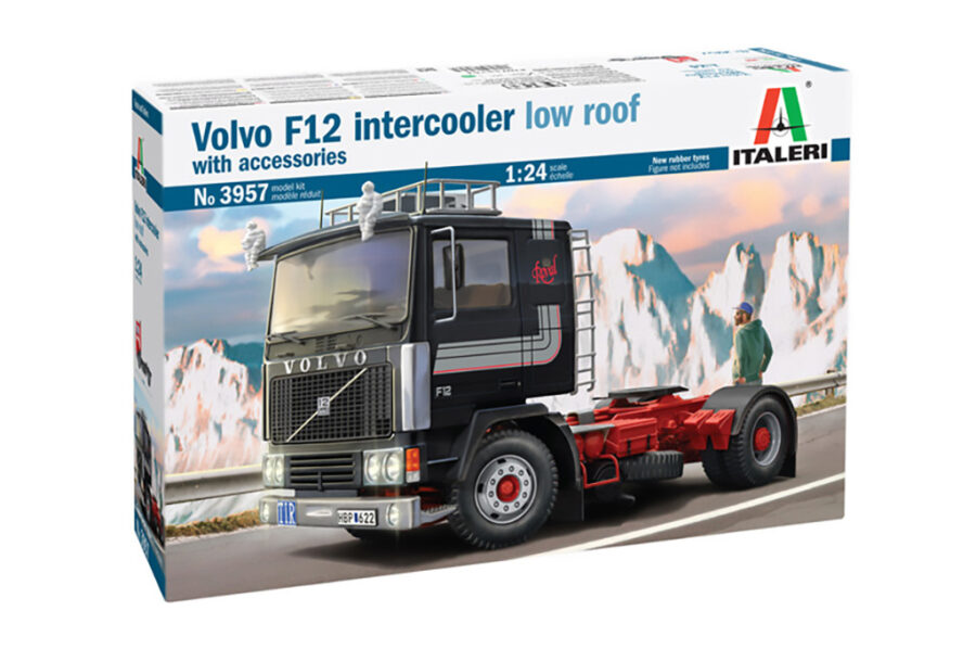 1:24 Scale Italeri Volvo F-12 Intercooler (Low Roof) with accessories Model Kit **Pre-Order**