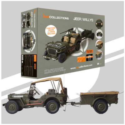 1:8 Scale IXO Collections Willys Jeep & Acc. Full Metal Kit
