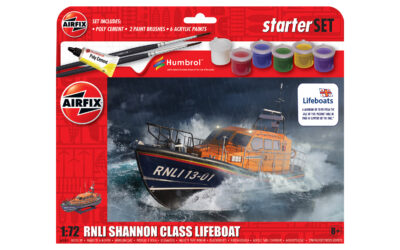 1:72 Scale Airfix Starter Set - RNLI Shannon Class Lifeboat