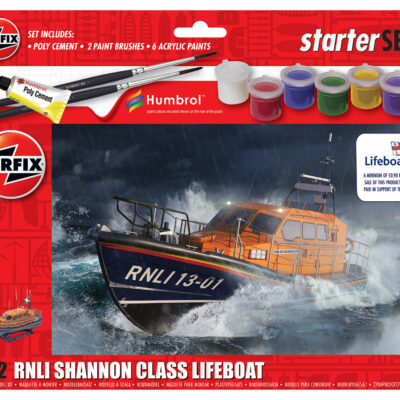1:72 Scale Airfix Starter Set - RNLI Shannon Class Lifeboat