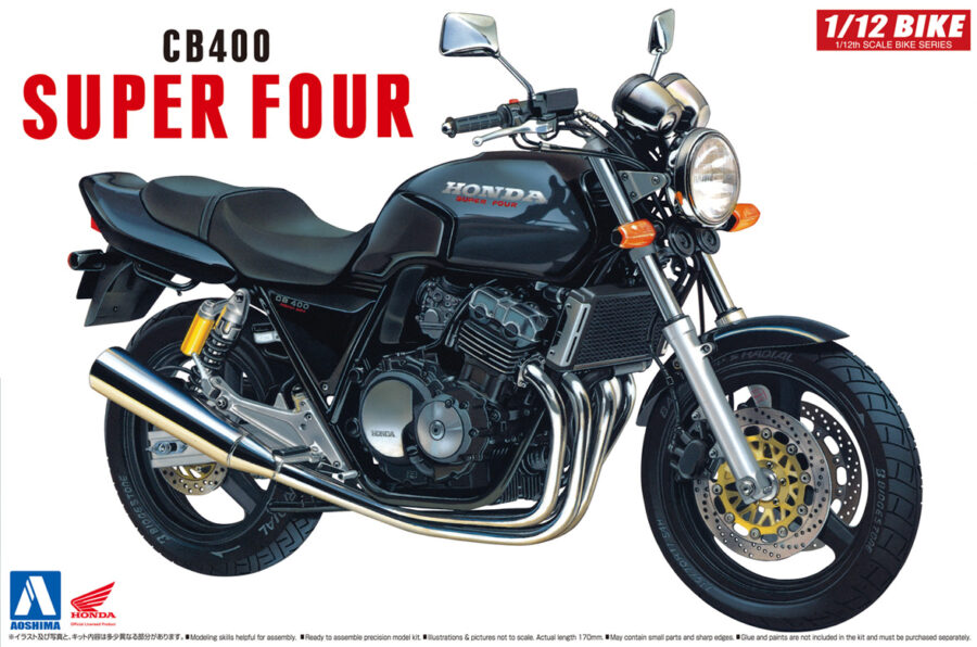 1:12 Scale Aoshima CB400 Super Four Bike Model Kit
