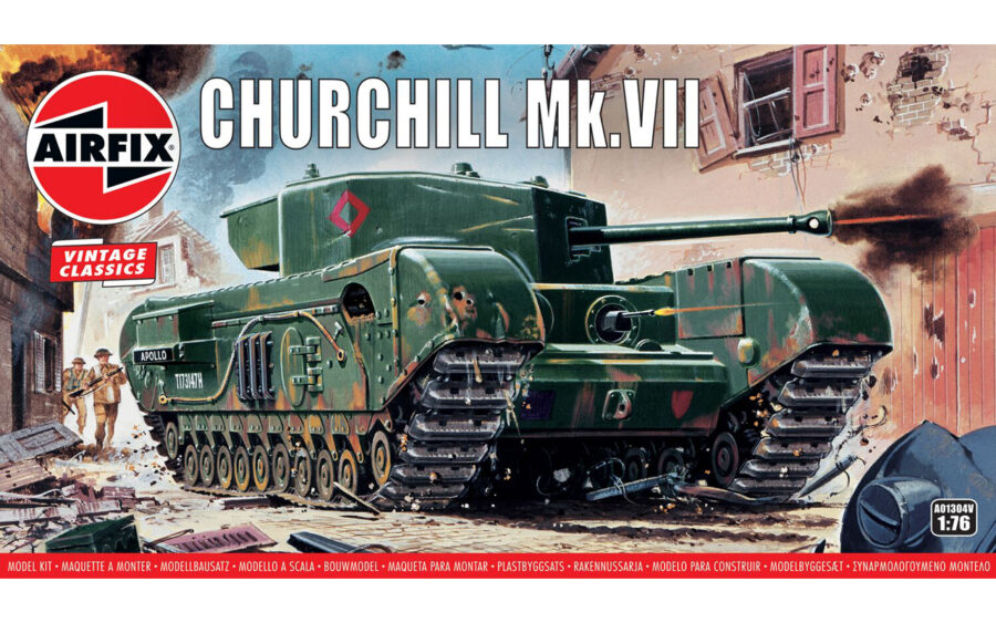 1:76 Scale Airfix Churchill Mk.VII Model Kit