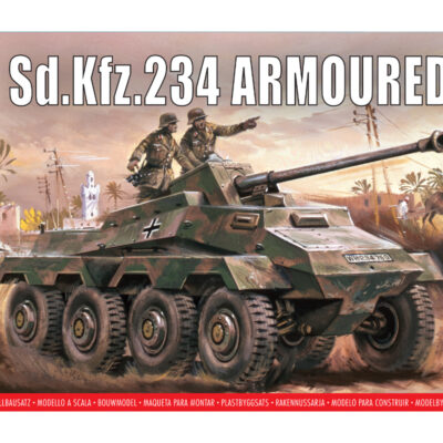 1:76 scale Airfix SDKFz.234 Armoured Car Model Kit