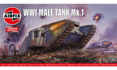 1:76 Scale Airfix WWI Male Tank Mk.I Model Kit