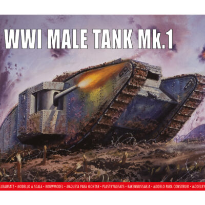 1:76 scale Airfix WWI Male Tank Mk.I Model Kit