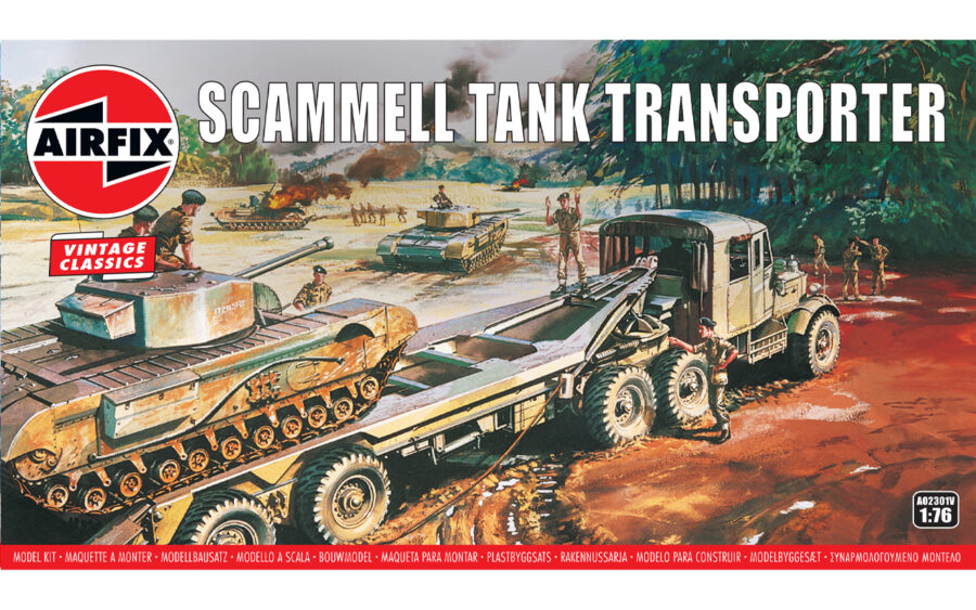 1:76 Scale Airfix Scammel Tank Transporter Model Kit