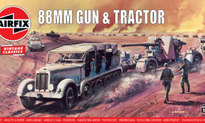 1:76 Scale Airfix 88mm Gun & Tractor Model Kit